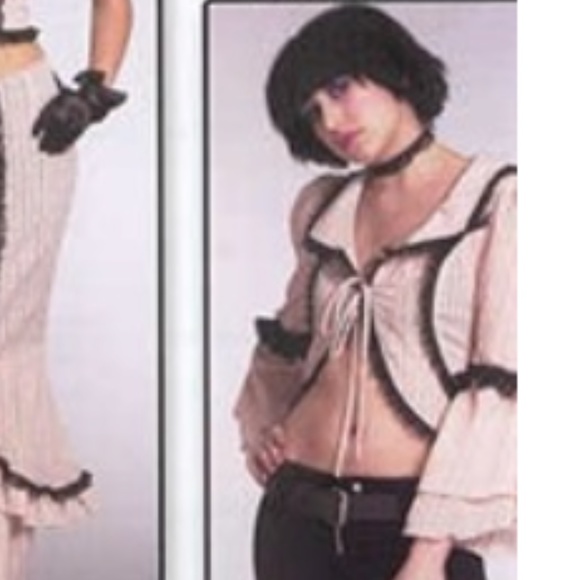 RARE Vintage Lip Service Pink Frilly Black Lace Jacket Goth Lolita Doll Medium - Picture 3 of 7